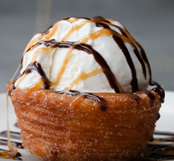 Churro Ice Cream Bowls